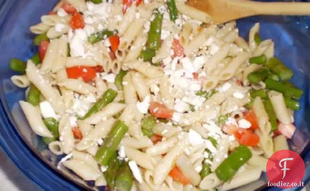 Insalata di Asparagi Rossi, Dorati e Verdi-Pomodoro-Pasta