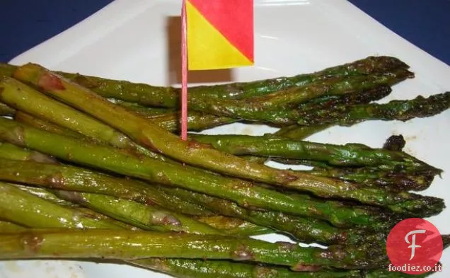Asparagi con salsa di birra e miele