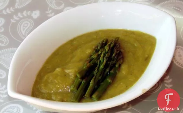 Zuppa di asparagi e porri