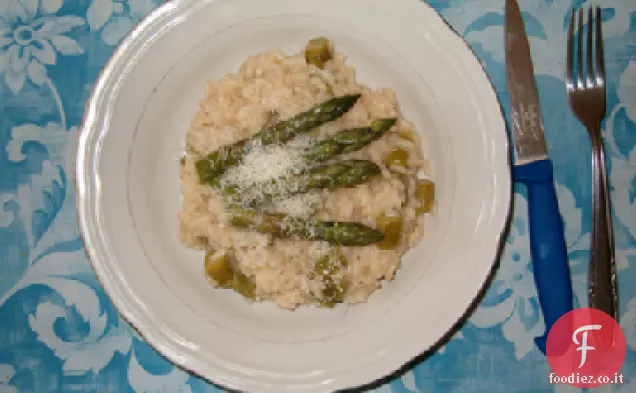 Risotto alle Noci con Asparagi Arrostiti