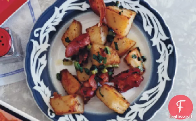 Hash di patate e pancetta
