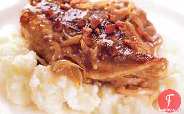 Pollo Brasato con Scalogno, Aglio e Aceto Balsamico