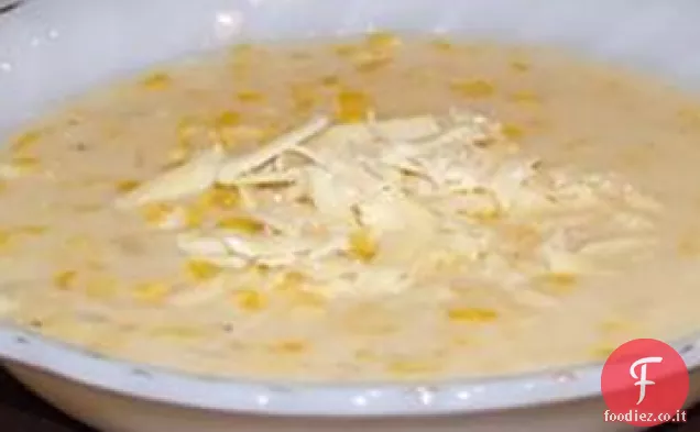 Zuppa di mais cremosa