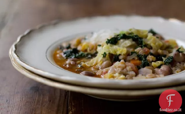 Stufato semplice di farro e fagioli
