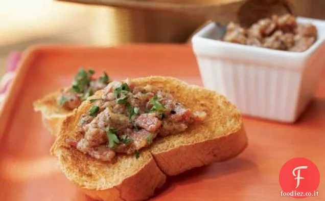 Confit all'Aglio Pepato con Prosciutto