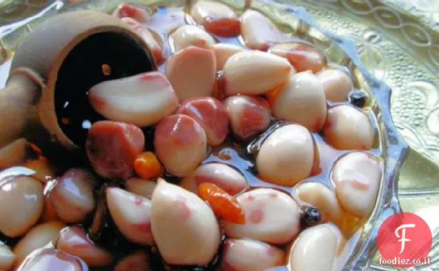 Zucchero persiano-Aglio in salamoia