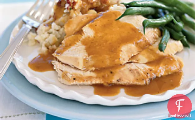 Pollo arrosto preferito per bambini con sugo