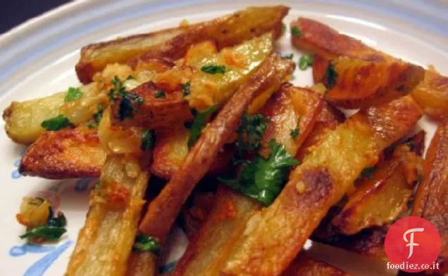 Patatine fritte all'aglio (leggere)