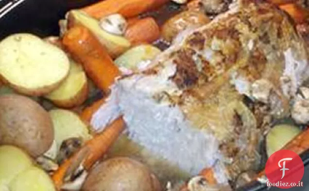 Arrosto di maiale con verdure