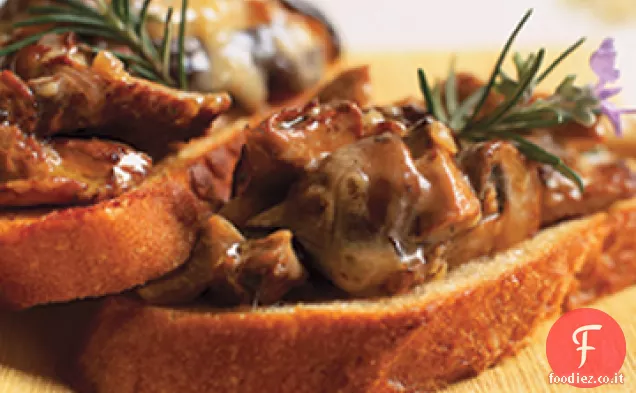 Crostini di Funghi selvatici