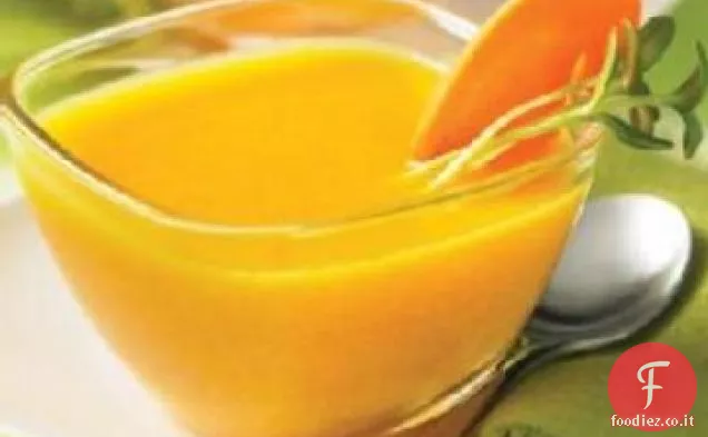 Zuppa di carote vegane