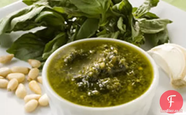 Pesto semplice di Aglio e Basilico