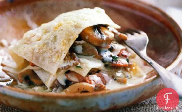 Ricetta di lasagne ai funghi aperti