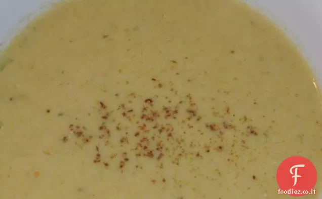 Zuppa di porri vegetariana cremosa