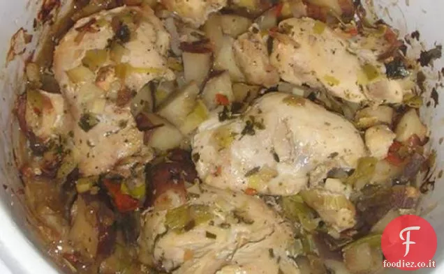 Fornello lento Patate porro Pollo