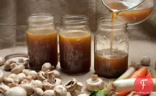 Brodo di funghi facile