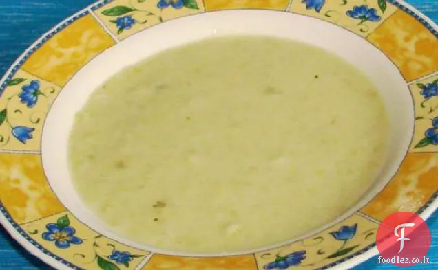 Zuppa di patate francese con porro