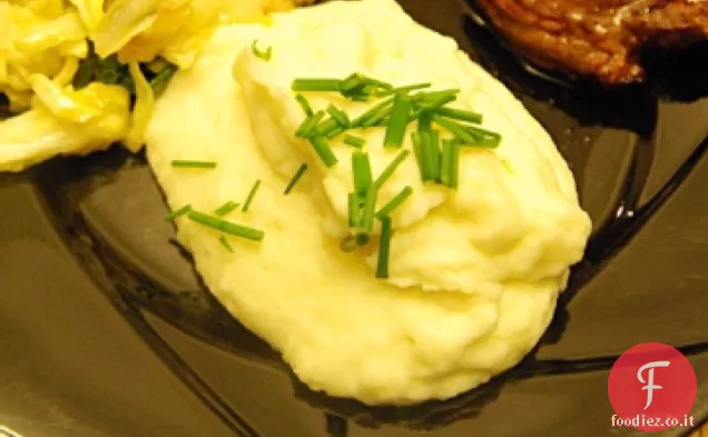 Purè di patate e porri con Timo