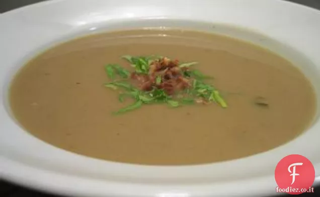 Veloce, facile, elegante zuppa di castagne