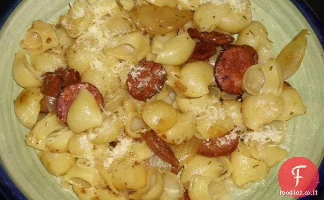 Pasta con Porri e Salsiccia