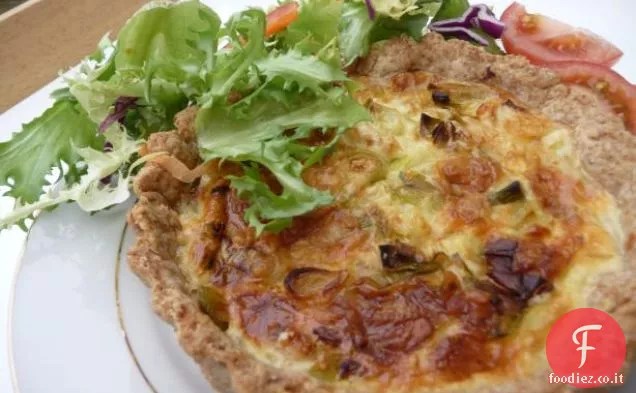 Porro e torta di formaggio