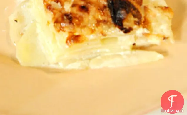 Gratin di patate e porri