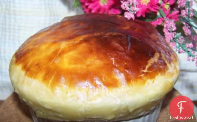 Formaggio, cipolla, porro e torta di patate