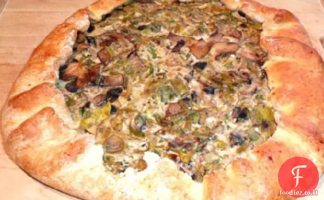 Galette di funghi e porri