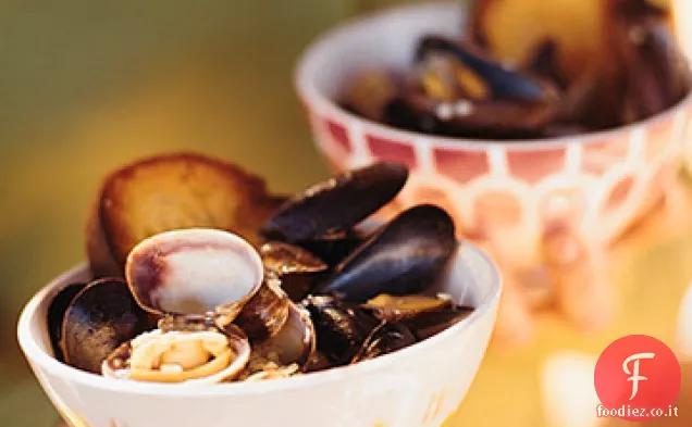 Cozze e vongole al vapore