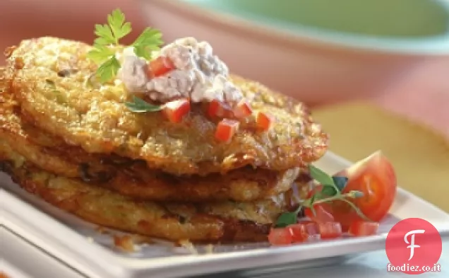 Frittella di patate e porri