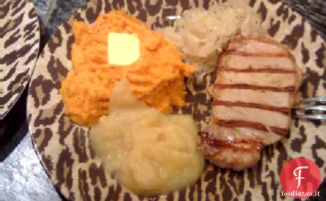 Braciole di maiale saltate con crauti