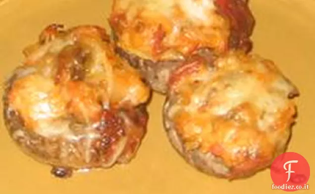 Funghi ripieni di salsiccia