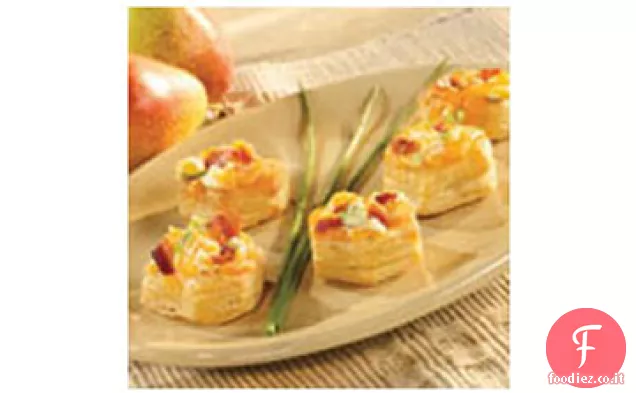 Tortine di pancetta e formaggio