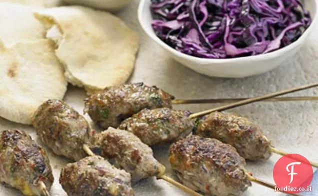 Kofte di agnello con cavolo rosso agrodolce
