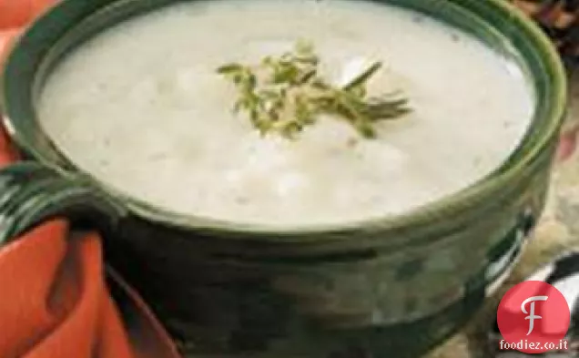 Zuppa di patate alle erbe