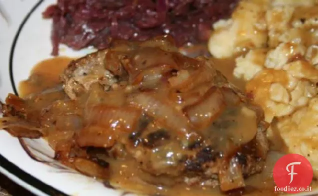 Bratwurst e cipolle