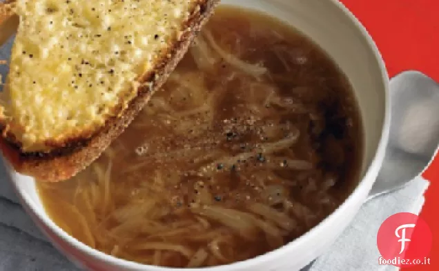 Zuppa di cipolle francese veloce