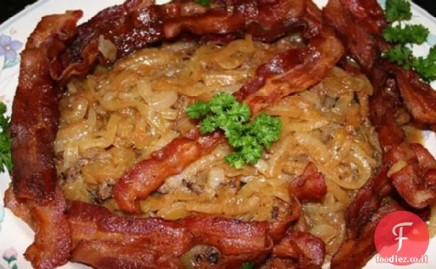 Fegato di manzo di Dee e cipolle