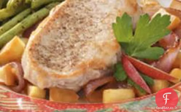 Braciole di maiale mela-Cipolla
