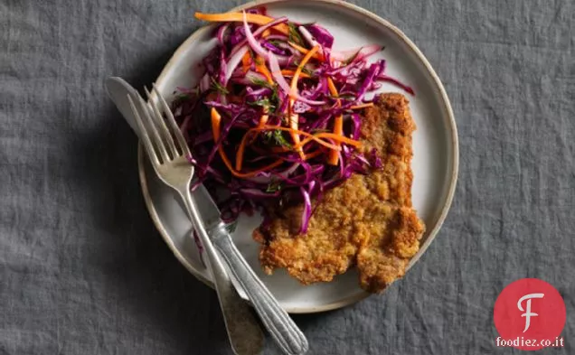 Manzo alla Milanese con Slaw Invernale