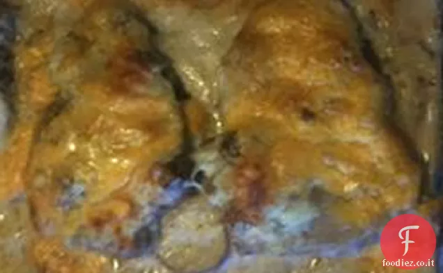 Braciola di maiale e casseruola di patate