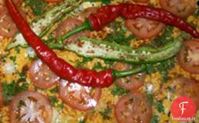 Casseruola di peperoncino verde