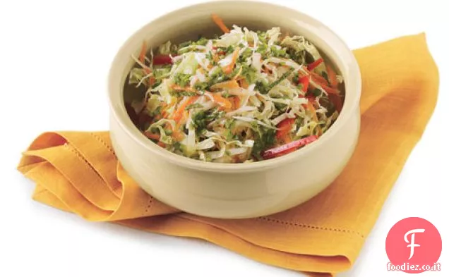 Slaw Savoy con Menta e Coriandolo
