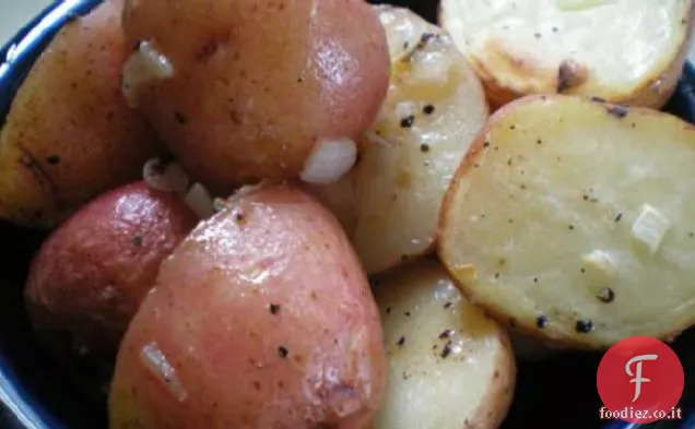 Patate Novelle arrostite con cipolle rosse