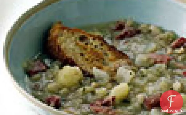 Zuppa di cavolo e fagioli bianchi