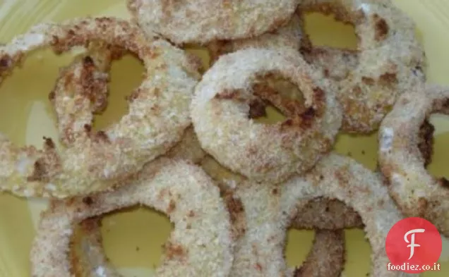 Anelli di cipolla fritti al forno