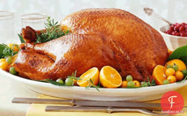 Tacchino arrosto imbastito con sugo di padella