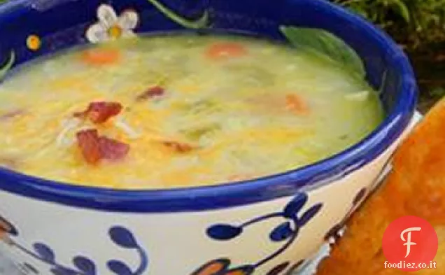 Zuppa di mais-Veloce e grande