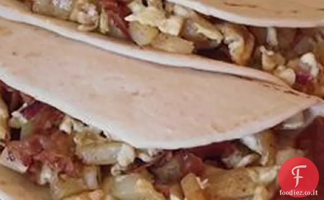Bacon, patate e uova Taco Ole