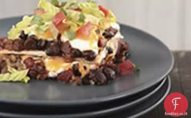 A strati Enchilada cuocere